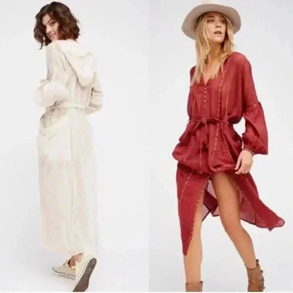 Free people hooded Maxi Dress
